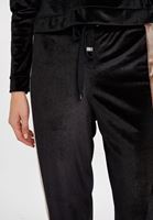 Bayan Siyah Yumuşak Tuşeli  Jogger Pantolon