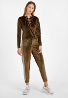 Bayan Yeşil Yumuşak Tuşeli Sweatshirt