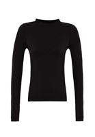 Bayan Siyah Kolları Büzgü Detaylı Bluz