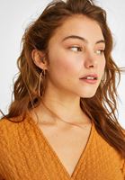 Bayan Altın Büyük Halka Küpe