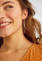 Bayan Altın Büyük Halka Küpe