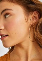 Bayan Altın Büyük Halka Küpe