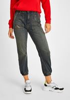 Bayan Mavi Ultra Yüksek Bel Jogger Pantolon