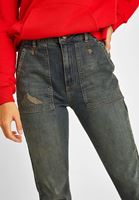 Bayan Mavi Ultra Yüksek Bel Jogger Pantolon