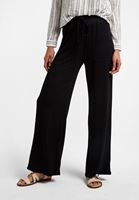 Bayan Siyah Orta Bel Bol Pantolon