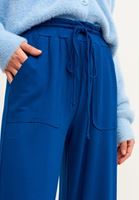 Bayan Mavi Orta Bel Bol Pantolon