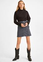 Bayan Siyah Kol Detaylı Kapüşonlu Sweatshirt