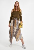 Bayan Yeşil Aksesuar Detaylı Triko Kazak