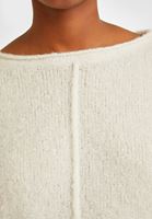 Bayan Krem Bisiklet Yaka Kazak