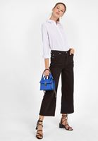 Bayan Siyah Ultra Yüksek Bel Bol Pantolon