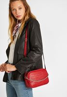 Bayan Kırmızı Zincir Detaylı Kol Çantası