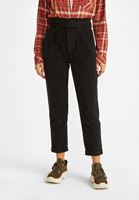 Bayan Siyah Ultra Yüksek Bel Kadife Pantolon