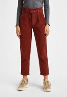 Bayan Kiremit Ultra Yüksek Bel Kadife Pantolon