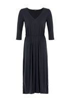 Women Black Soft Touch Midi Dress