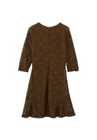 Bayan Yeşil Ajurlu Mini Elbise