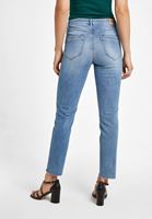 Bayan Mavi Boru Paça Denim Pantolon