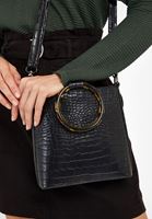 Bayan Siyah Bilezik Detaylı Çanta