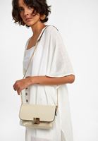 Bayan Krem Toka Detaylı Askılı Çanta