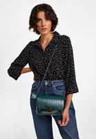 Bayan Yeşil Toka Detaylı Askılı Çanta