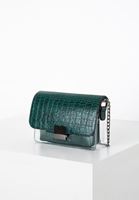 Bayan Yeşil Toka Detaylı Askılı Çanta