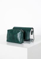 Bayan Yeşil Toka Detaylı Askılı Çanta