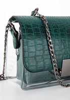 Bayan Yeşil Toka Detaylı Askılı Çanta