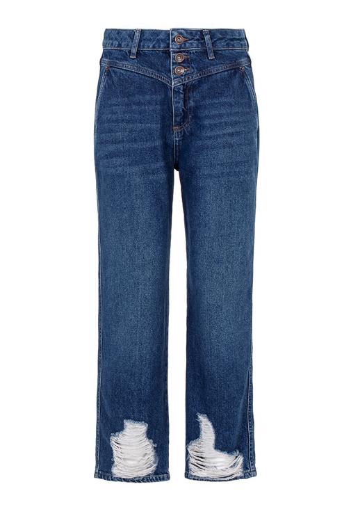 Askılı Bluz ve Mom Jean Kombini