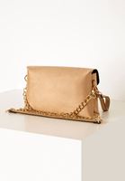 Bayan Krem Toka Detaylı Süet Çanta