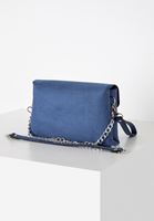 Bayan Mavi Toka Detaylı Süet Çanta