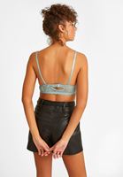 Bayan Mavi Dantel Detaylı Büstiyer