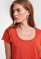 Bayan Pembe U Yaka Tişört