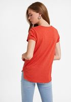 Bayan Pembe U Yaka Tişört