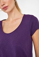 Bayan Mor U Yaka Tişört