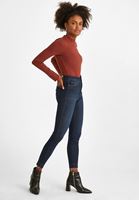 Bayan Mavi Yüksek Bel Skinny  Kot Pantolon ( MODAL )