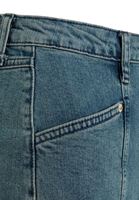 Bayan Mavi Dikiş Detaylı Mom Jean Pantolon