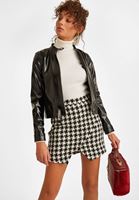 Bayan Bordo Suni Kürk Detaylı Çanta