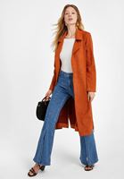 Bayan Krem Bot Yaka Uzun Kollu Bluz