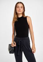 Bayan Siyah Balıkçı Yaka Atlet