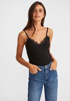 Bayan Siyah V Yaka Dantelli Atlet