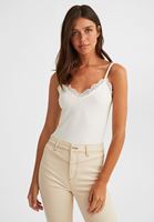 Bayan Krem V Yaka Dantelli Atlet