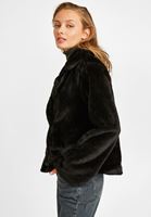 Bayan Siyah Kısa Kürk Ceket