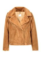 Bayan Kahverengi Kısa Kürk Ceket