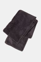 Bayan Gri Yumuşak Dokulu Kürk Şal