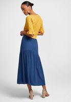 Women Navy Midi Skirt