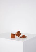 Bayan Kahverengi Toka Detaylı Topuklu Terlik