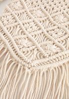 Bayan Krem El Örmesi Makrome Çanta