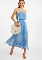 Bayan Krem El Örmesi Makrome Çanta