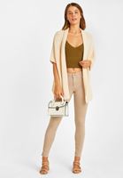 Orta Bel Skinny Pantolon ve Salaş Hırka Kombini