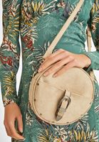 Bayan Krem Toka Detaylı Askılı Çanta