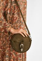 Bayan Yeşil Toka Detaylı Askılı Çanta